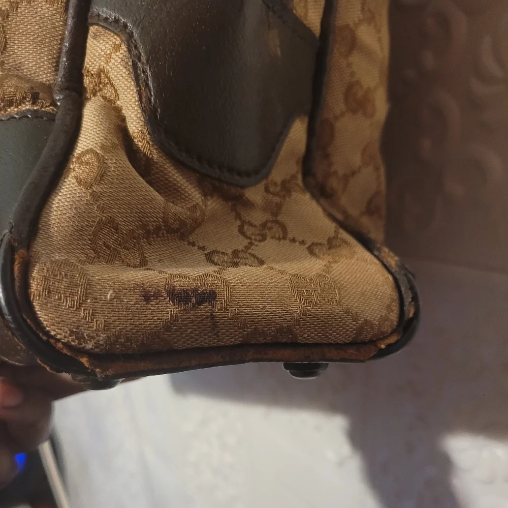 GUCCI GG CANVAS XL CARRY ON TRAVEL WEEKEND Duffle Gym BAG VINTAGE 1960 AUTHENTIC - Picture 11 of 14